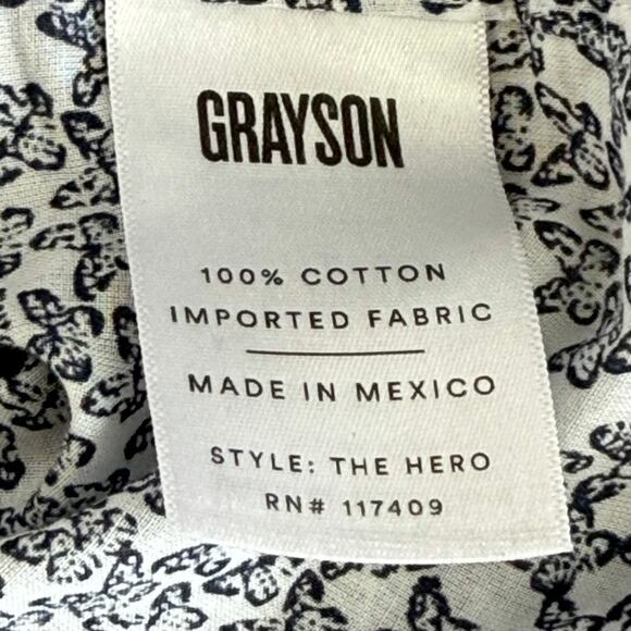 Frank & Eileen Grayson "The Hero" Button Butterfly Oversized XS Shirt MSRP $228 - Picture 6 of 7